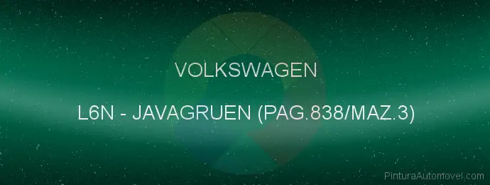 Pintura Volkswagen L6N Javagruen (pag.838/maz.3)