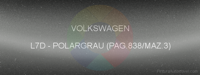 Pintura Volkswagen L7D Polargrau (pag.838/maz.3)