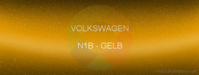 Pintura Volkswagen N1B Gelb