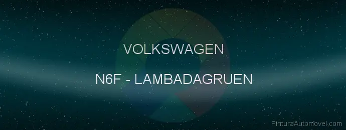 Pintura Volkswagen N6F Lambadagruen