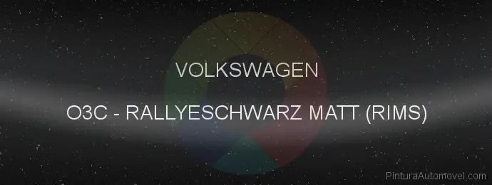 Pintura Volkswagen O3C Rallyeschwarz Matt (rims)