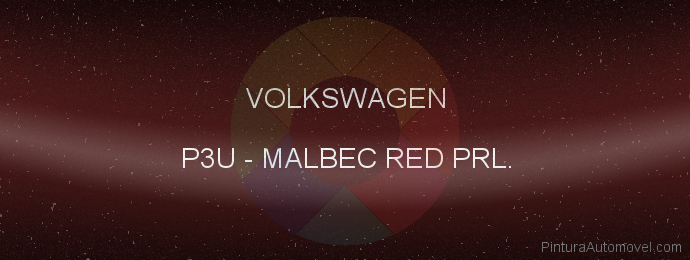 Pintura Volkswagen P3U Malbec Red Prl.