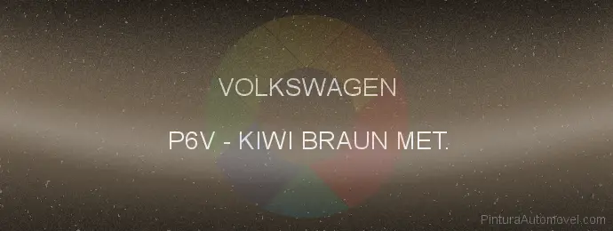 Pintura Volkswagen P6V Kiwi Braun Met.