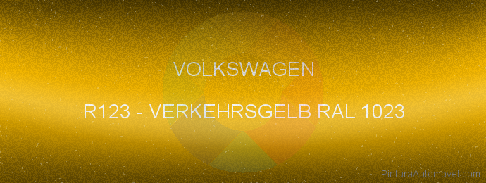 Pintura Volkswagen R123 Verkehrsgelb Ral 1023