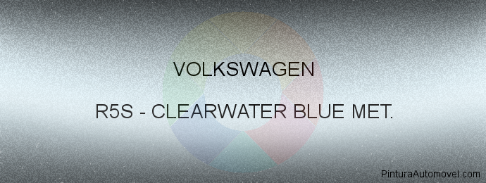 Pintura Volkswagen R5S Clearwater Blue Met.
