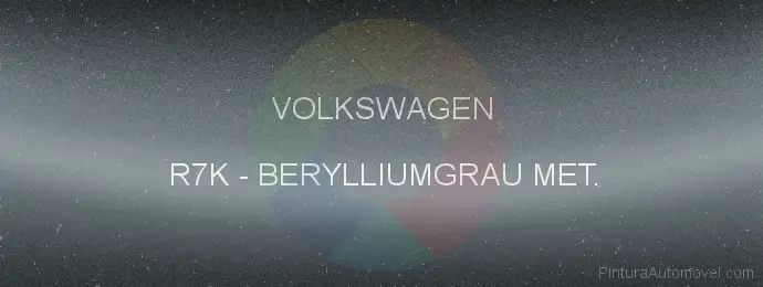 Pintura Volkswagen R7K Berylliumgrau Met.