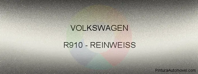 Pintura Volkswagen R910 Reinweiss