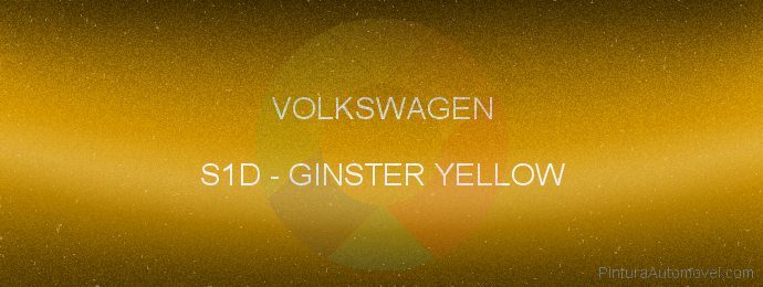 Pintura Volkswagen S1D Ginster Yellow
