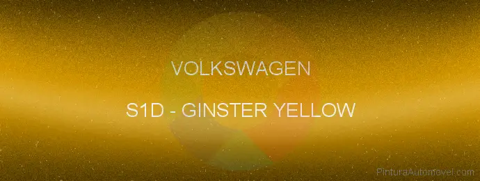 Pintura Volkswagen S1D Ginster Yellow