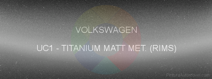 Pintura Volkswagen UC1 Titanium Matt Met. (rims)