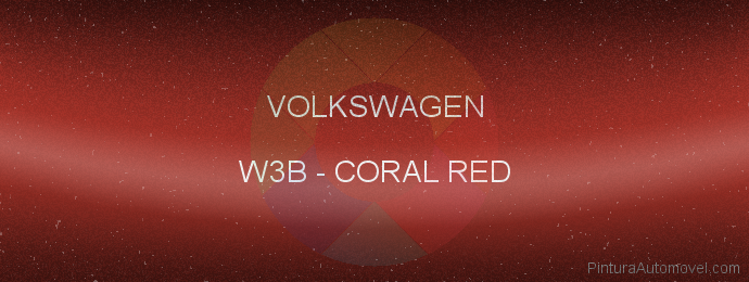 Pintura Volkswagen W3B Coral Red