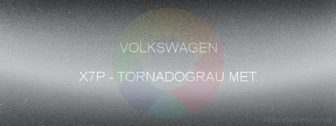 Pintura Volkswagen X7P Tornadograu Met.