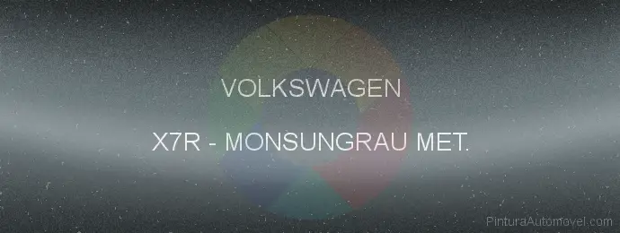Pintura Volkswagen X7R Monsungrau Met.
