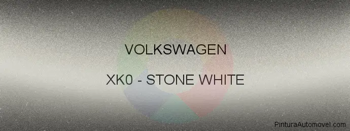 Pintura Volkswagen XK0 Stone White