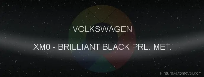 Pintura Volkswagen XM0 Brilliant Black Prl. Met.