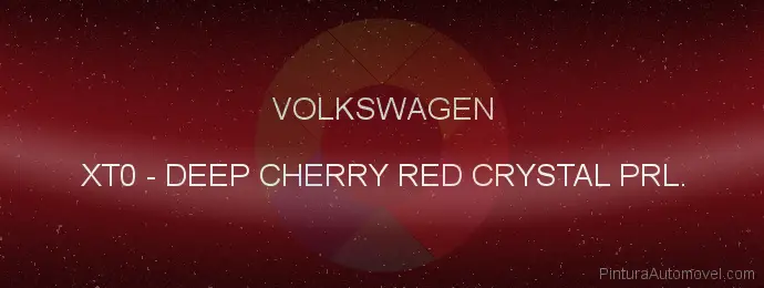 Pintura Volkswagen XT0 Deep Cherry Red Crystal Prl.