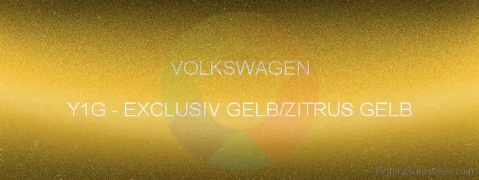Pintura Volkswagen Y1G Exclusiv Gelb/zitrus Gelb