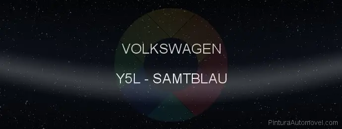 Pintura Volkswagen Y5L Samtblau