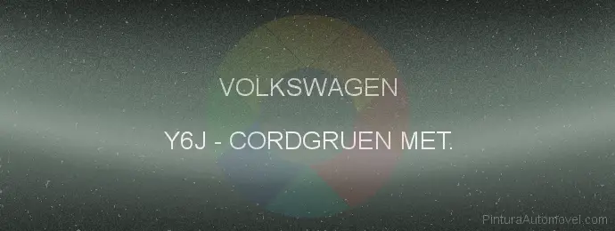 Pintura Volkswagen Y6J Cordgruen Met.