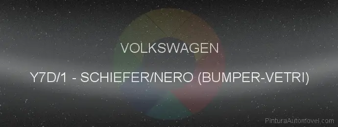 Pintura Volkswagen Y7D/1 Schiefer/nero (bumper-vetri)