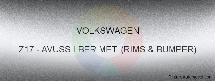 Pintura Volkswagen Z17 Avussilber Met. (rims & Bumper)