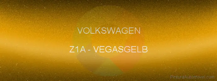 Pintura Volkswagen Z1A Vegasgelb