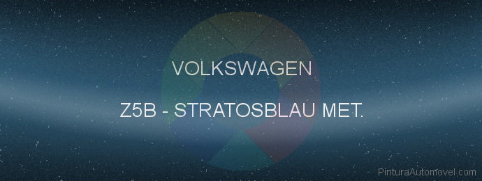 Pintura Volkswagen Z5B Stratosblau Met.