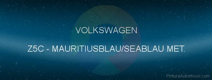 Pintura Volkswagen Z5C Mauritiusblau/seablau Met.
