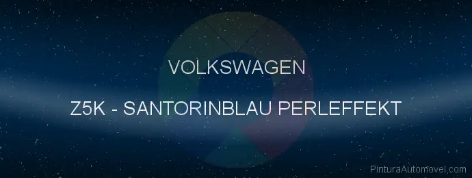 Pintura Volkswagen Z5K Santorinblau Perleffekt
