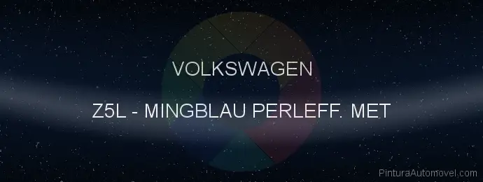 Pintura Volkswagen Z5L Mingblau Perleff. Met