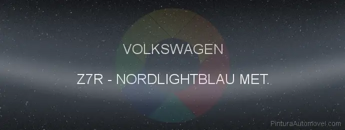 Pintura Volkswagen Z7R Nordlightblau Met.