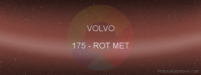 Pintura Volvo 175 Rot Met.