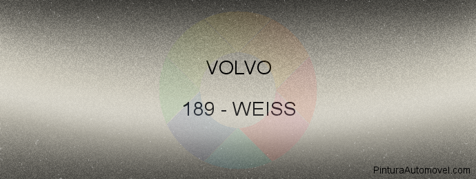 Pintura Volvo 189 Weiss