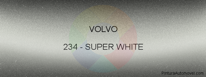Pintura Volvo 234 Super White
