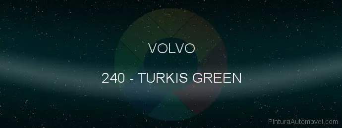 Pintura Volvo 240 Turkis Green