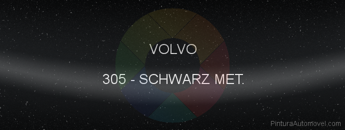 Pintura Volvo 305 Schwarz Met.