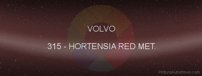 Pintura Volvo 315 Hortensia Red Met.