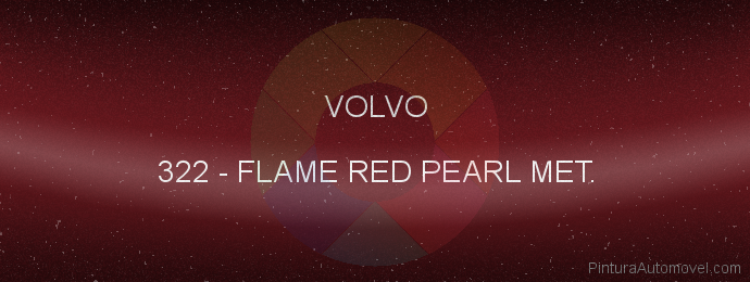 Pintura Volvo 322 Flame Red Pearl Met.
