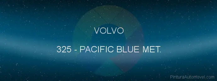 Pintura Volvo 325 Pacific Blue Met.