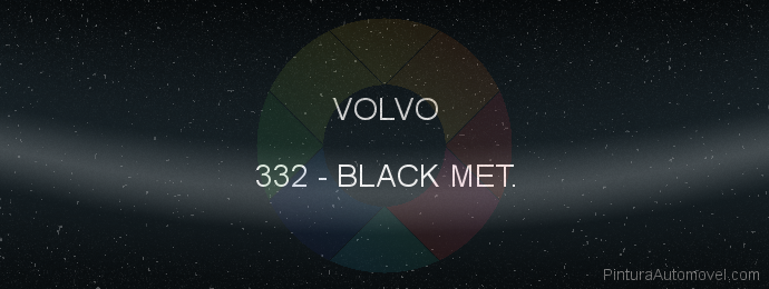 Pintura Volvo 332 Black Met.