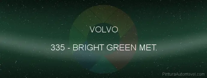 Pintura Volvo 335 Bright Green Met.