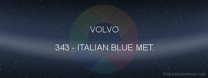 Pintura Volvo 343 Italian Blue Met.