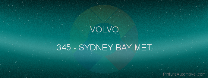 Pintura Volvo 345 Sydney Bay Met.
