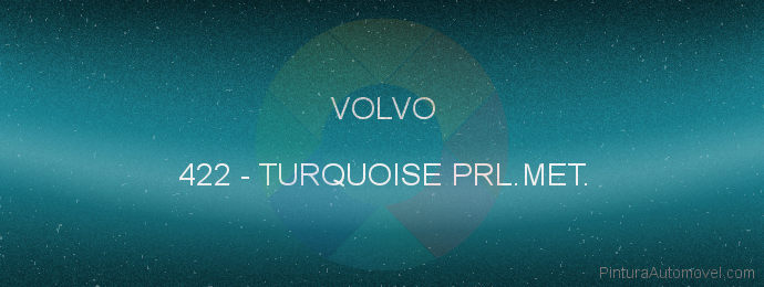 Pintura Volvo 422 Turquoise Prl.met.