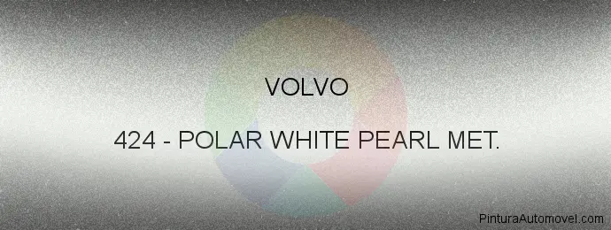 Pintura Volvo 424 Polar White Pearl Met.