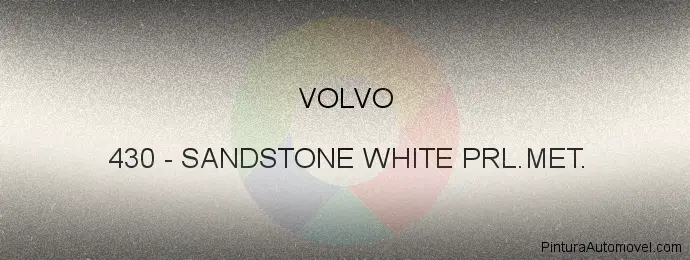 Pintura Volvo 430 Sandstone White Prl.met.