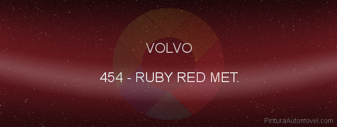 Pintura Volvo 454 Ruby Red Met.