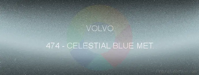 Pintura Volvo 474 Celestial Blue Met.