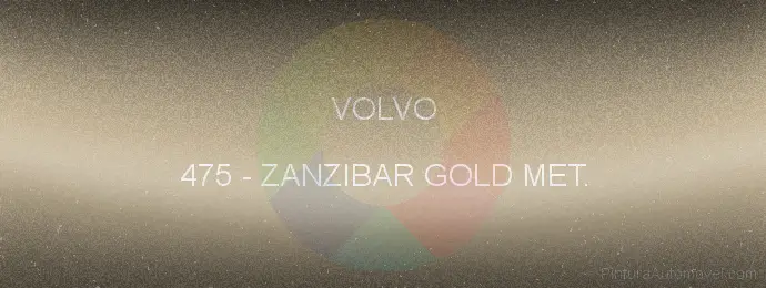 Pintura Volvo 475 Zanzibar Gold Met.