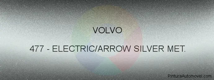 Pintura Volvo 477 Electric/arrow Silver Met.